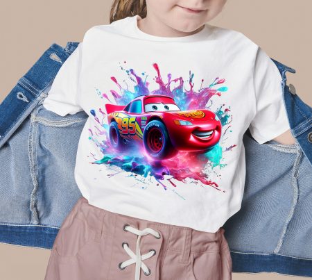 8 PNG Lightning McQueen Cars Splash and Watercolor Digital design PNG file for sublimation – High Resolution -Instant Digital PNG Download