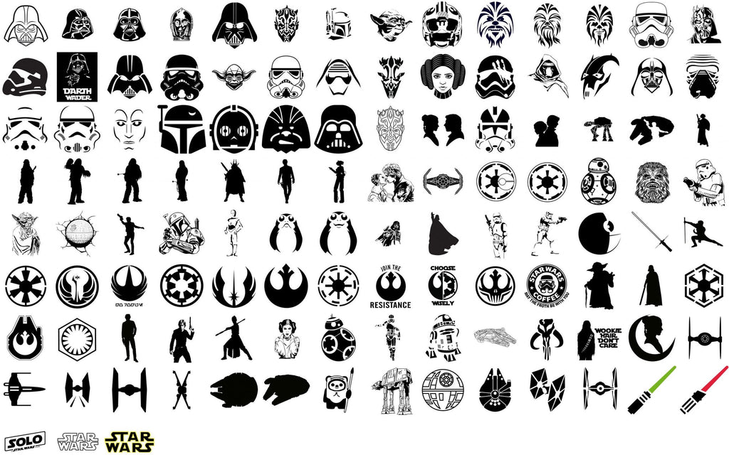 Star Wars Svg, 2500+ Starwars Svg Bundle, Star Wars Png, Svg Files For Cricut, Darth Vader Svg, Mandalorian Svg, Svg For Cricut, Layered