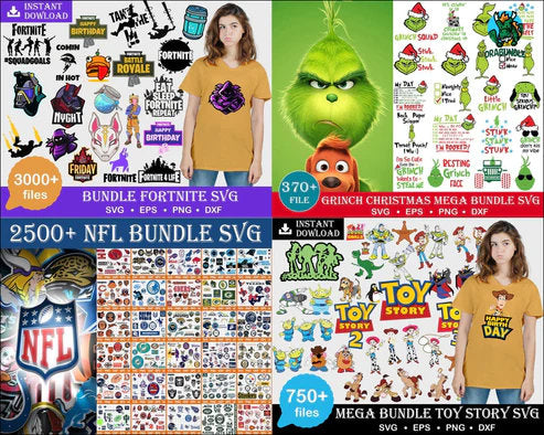 200 000+ Mega Svg Bundle Cricut File, Mickey Mouse, Minnie, Frozen, Moana, Elsa, Cinderella, Stitch, Toy Story, Pooh Cricut, Cut file