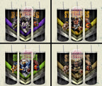 32 Team American Football Tumbler PNG Sublimation Designs, Football Mascot 20oz Skinny Tumbler Wrap PNG, Football Png Digital Download, NFL Tumbler