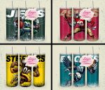 32 Team American Football Tumbler PNG Sublimation Designs, Football Mascot 20oz Skinny Tumbler Wrap PNG, Football Png Digital Download, NFL Tumbler