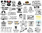 350+ SVG PNG and DXf Instant Digital Download Bundle for Cricut or Silhouette Stitch MickeyMinnie Bambi StarWars Tinkerbell Ariel Cars svg