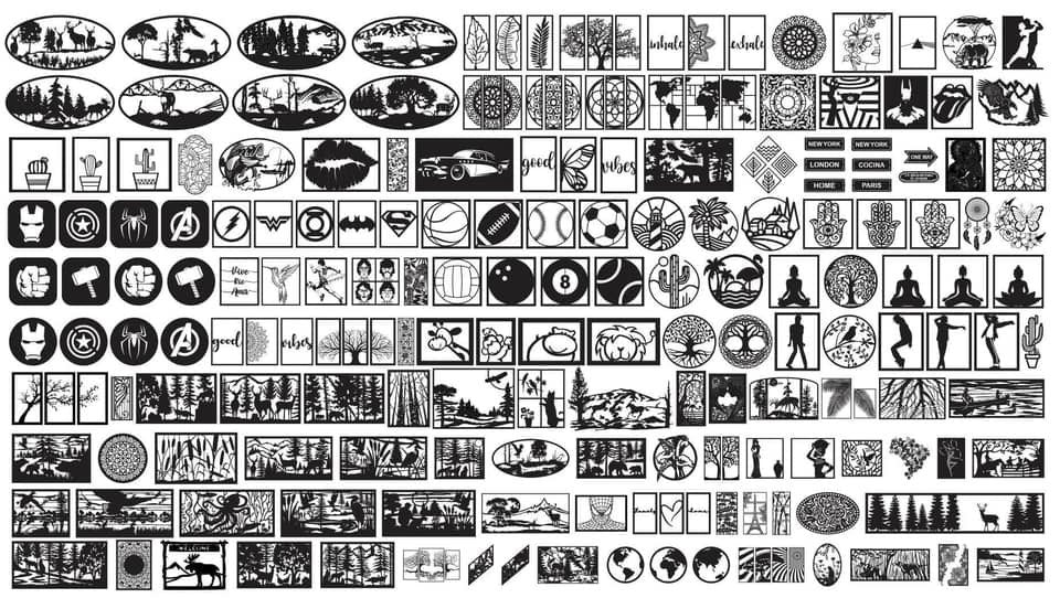 Over 100,000 laser cut designs Laser Cut Mega Bundle (Svg, Cdr, Ai, Eps, Dxf)