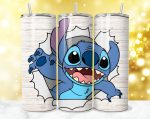 345 + Stitch Tumbler Wrap Designs, Stitch Sublimation Designs, 20 oz Stitch Tumbler Wrap PNG, Stitch Wrap, Lilo & Stitch Tumbler PNG