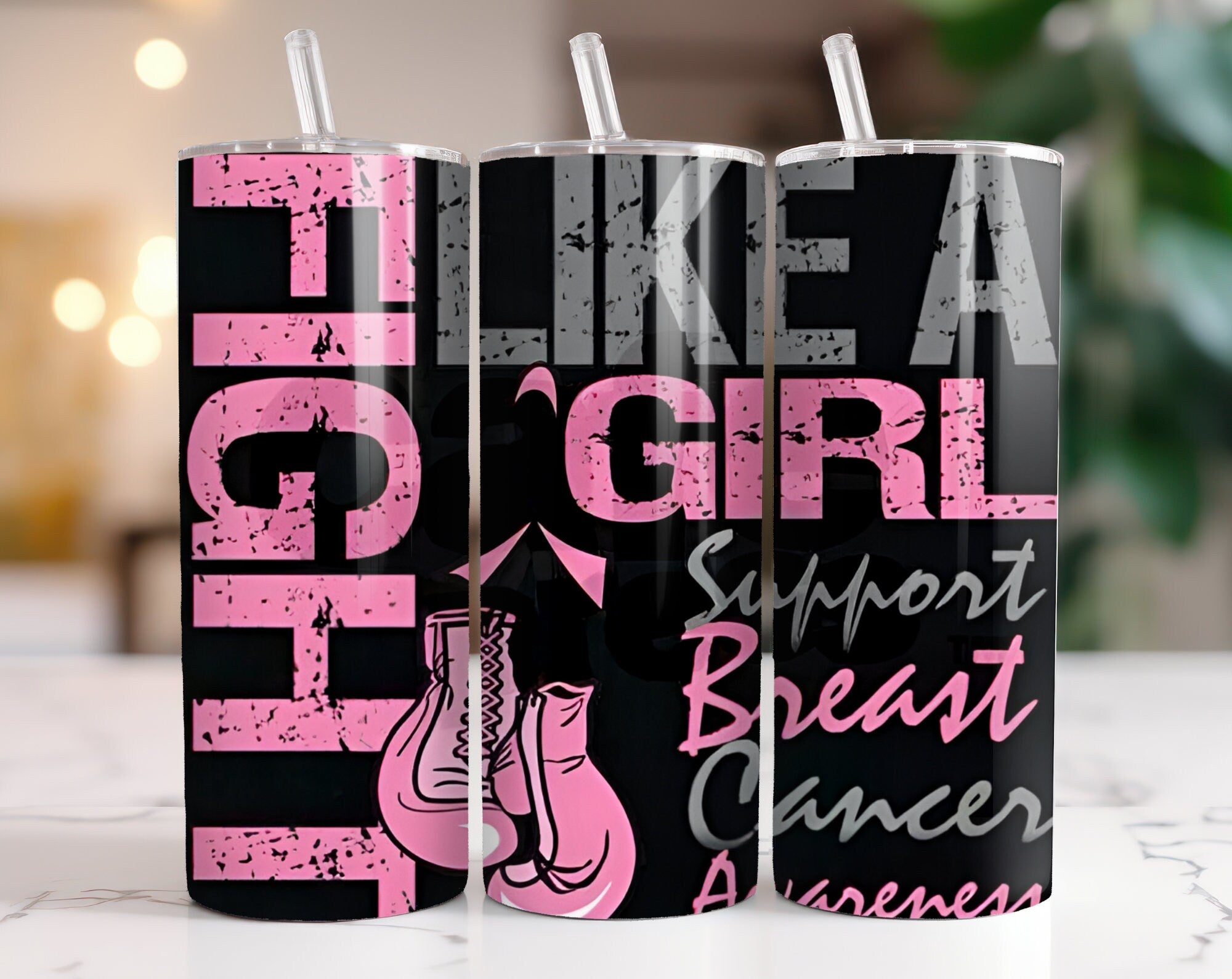 100+ Breast Cancer Tumbler Wrap Bundle 20oz Skinny Tumbler Sublimation PNG Ribbon Awareness Cancer Awareness Glitter Pink Tumbler