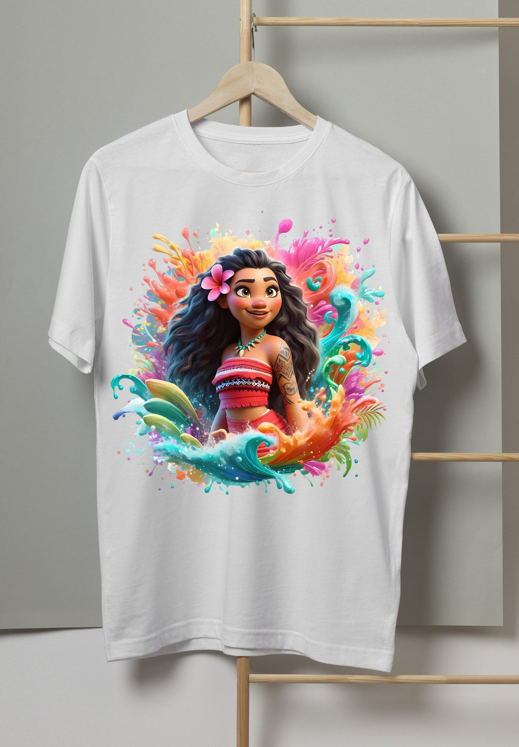 8 PNG Moana Splash and Watercolor Digital design PNG file for sublimation – High Resolution -Instant Digital PNG Download