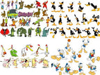 2400+ Cartoon Characters Mega Bundle Svg, Cricut Printable Clipart Silhouette