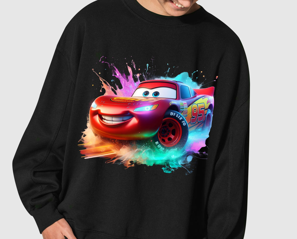 8 PNG Lightning McQueen Cars Splash and Watercolor Digital design PNG file for sublimation – High Resolution -Instant Digital PNG Download