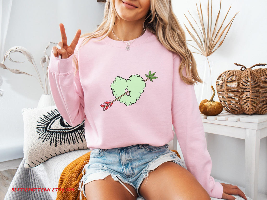 Valentine Stoner PNG Bundle Stoner Girl Clipart Sublimation Cannabis Valentines Day Files Love Hearts Cute Weed 420 Stoner Girl Funny
