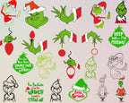 The Grinch Svg Bundle | 190+ Unique Design | Grinch Christmas Svg, Grinch Clipart Files, Cricut & Silhouette Digital File | Instant Download