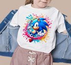 8 PNG Sonic the Hedgehog Splash and Watercolor Digital design PNG file for sublimation – High Resolution -Instant Digital PNG Download