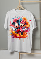 8 PNG Mickey Mouse and Minnie Splash and Watercolor Digital design PNG file for sublimation – High Resolution -Instant Digital PNG Download