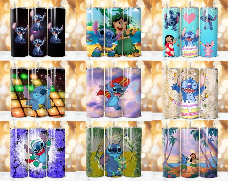 320 + Stitch Tumbler Wrap Designs Bundle, Stitch Sublimation Designs, Lilo & Stitch Tumbler PNG, 20 oz Stitch Tumbler Wrap PNG, Stitch Wrap