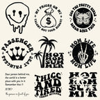 100 Groovy svg, bundle, boho svg, hippie svg, aesthetic svg, inspirational svg, motivational svg, trendy svg, retro svg, svg files wavy text