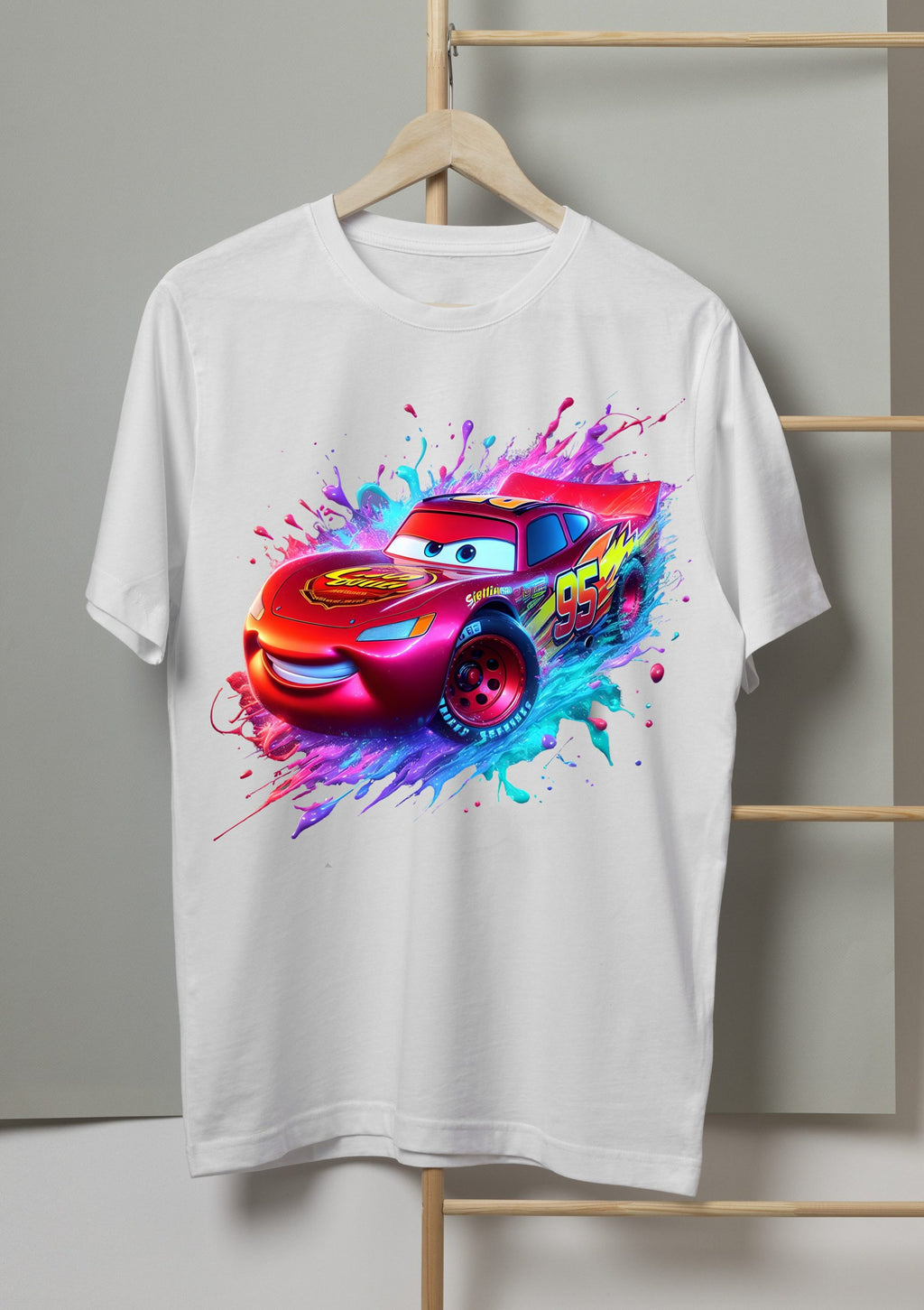 13 PNG Lightning McQueen Cars Splash and Watercolor Digital design PNG file for sublimation – High Resolution -Instant Digital PNG Download