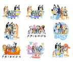 80 Designs Bluey Dog Png Mega Bundle, Bluey Dog Birthday Png Sublimation, Bluey Dog Family Png Clipart Sublimation Digital Download