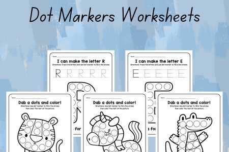 Preschool Pre-K + Kindergarten Learning Bundle | +400 Pages | Printable Activity Worksheets | Coloring | Dot To Dot | Tracing | Alphabet