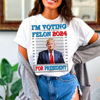 Bundle 75+ I’d Rather Vote For A Felon Than A Jackass 2024 Png, I’m Voting For The Felon Trump PNG, Trump for President, 4th Of July Png