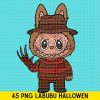 45 Design Labubu Halloween Clipart Png, Cute Illustrations, Kawaii Labubu Art, Halloween PNG, Instant Download Labubu Character Bundle Svg