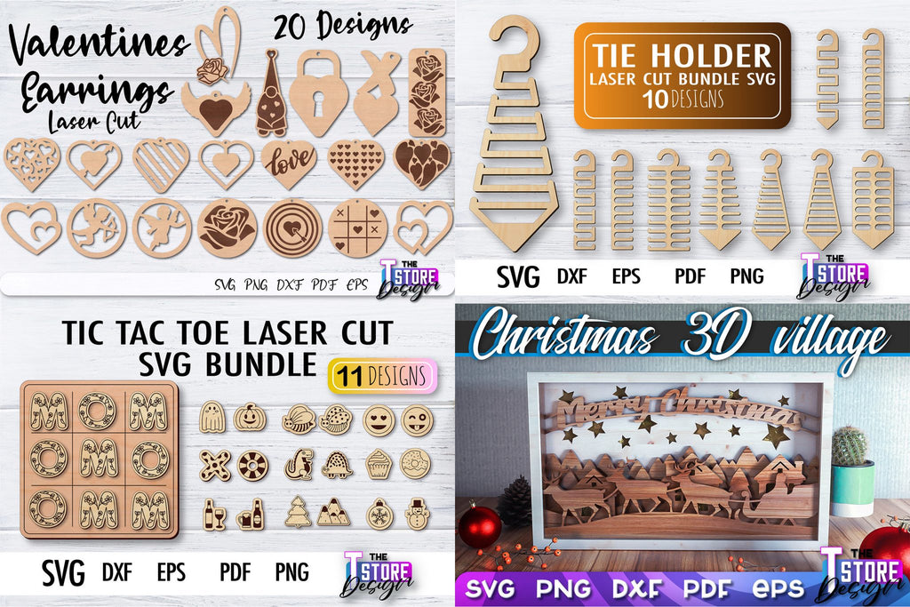 Laser Cut Mega Bundle SVG | CNC Files | Engraving SVG Desi