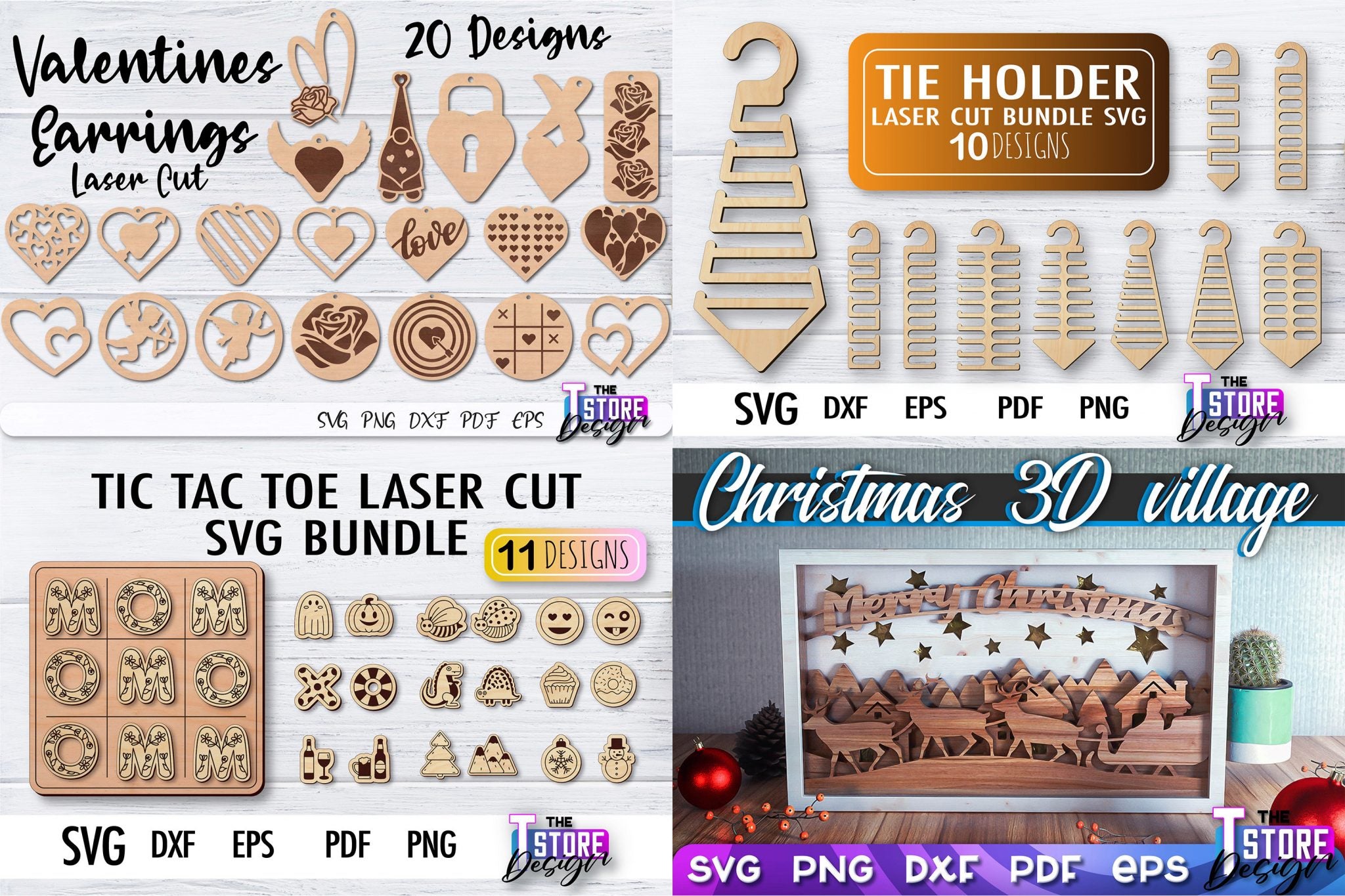 Laser Cut Mega Bundle SVG | CNC Files | Engraving SVG Desi