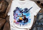 8 PNG Wall-E Splash and Watercolor Digital design PNG file for sublimation – High Resolution -Instant Digital PNG Download