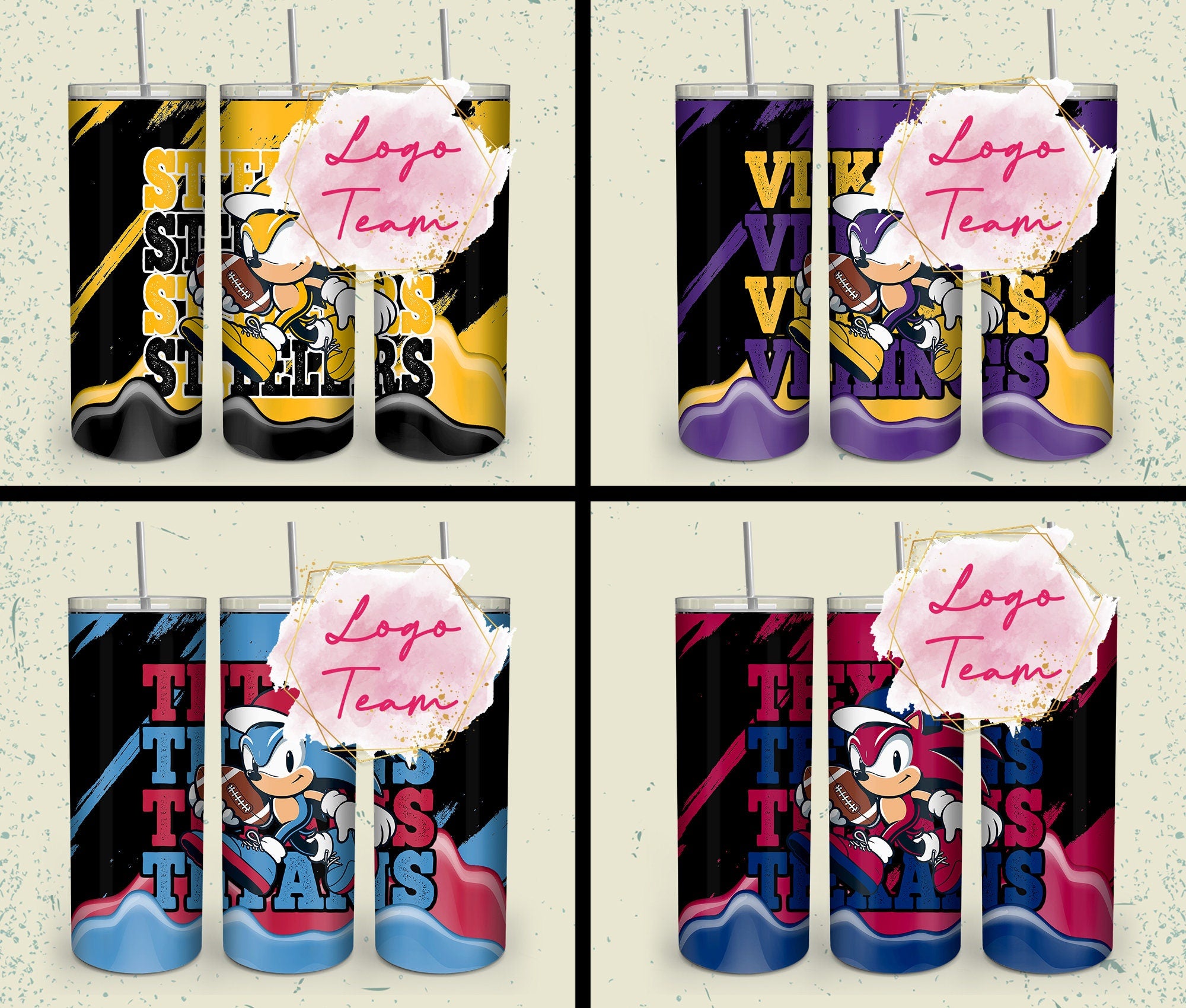 32 Team American Football Tumbler PNG Sublimation Designs, Football Mascot 20oz Skinny Tumbler Wrap PNG, Football Png Digital Download, NFL Tumbler