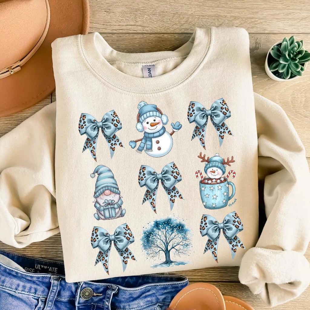 Winter PNG Bundle Coquette Bow Snowman Hot Cocoa Girly Winter Blessings Cozy Season Cold Outside Gnomes Merry Christmas Tree Sublimation