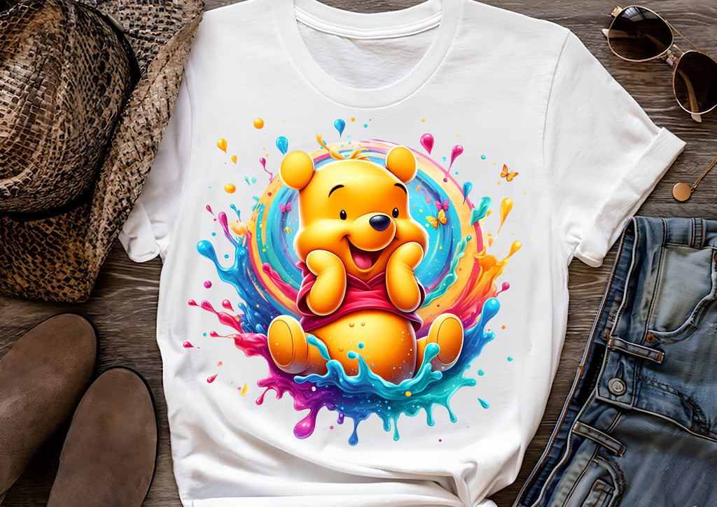 8 PNG Honey Bear Watercolor Digital design PNG file for sublimation – High Resolution -Instant Digital PNG Download