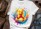 8 PNG Honey Bear Watercolor Digital design PNG file for sublimation – High Resolution -Instant Digital PNG Download
