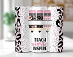 160+ 20oz Teacher Life Tumbler Wrap, Back To School Sublimation Image Nutrition Facts 20oz skinny, Messy Bun Teacher Inspire Affirmation PNG