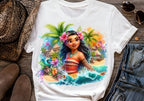 8 PNG Moana Splash and Watercolor Digital design PNG file for sublimation – High Resolution -Instant Digital PNG Download