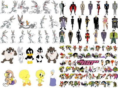 2400+ Cartoon Characters Mega Bundle Svg, Cricut Printable Clipart Silhouette