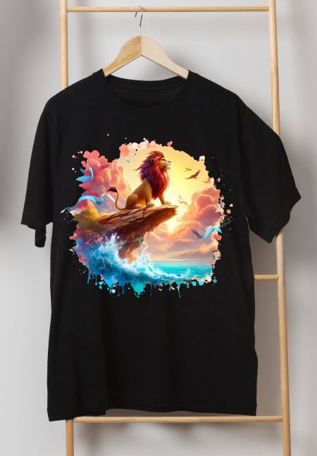 4 PNG Lion King Splash and Watercolor Digital design PNG file for sublimation – High Resolution -Instant Digital PNG Download