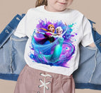 8 PNG Elsa and Anna Frozen Splash and Watercolor Digital design PNG file for sublimation – High Resolution -Instant Digital PNG Download