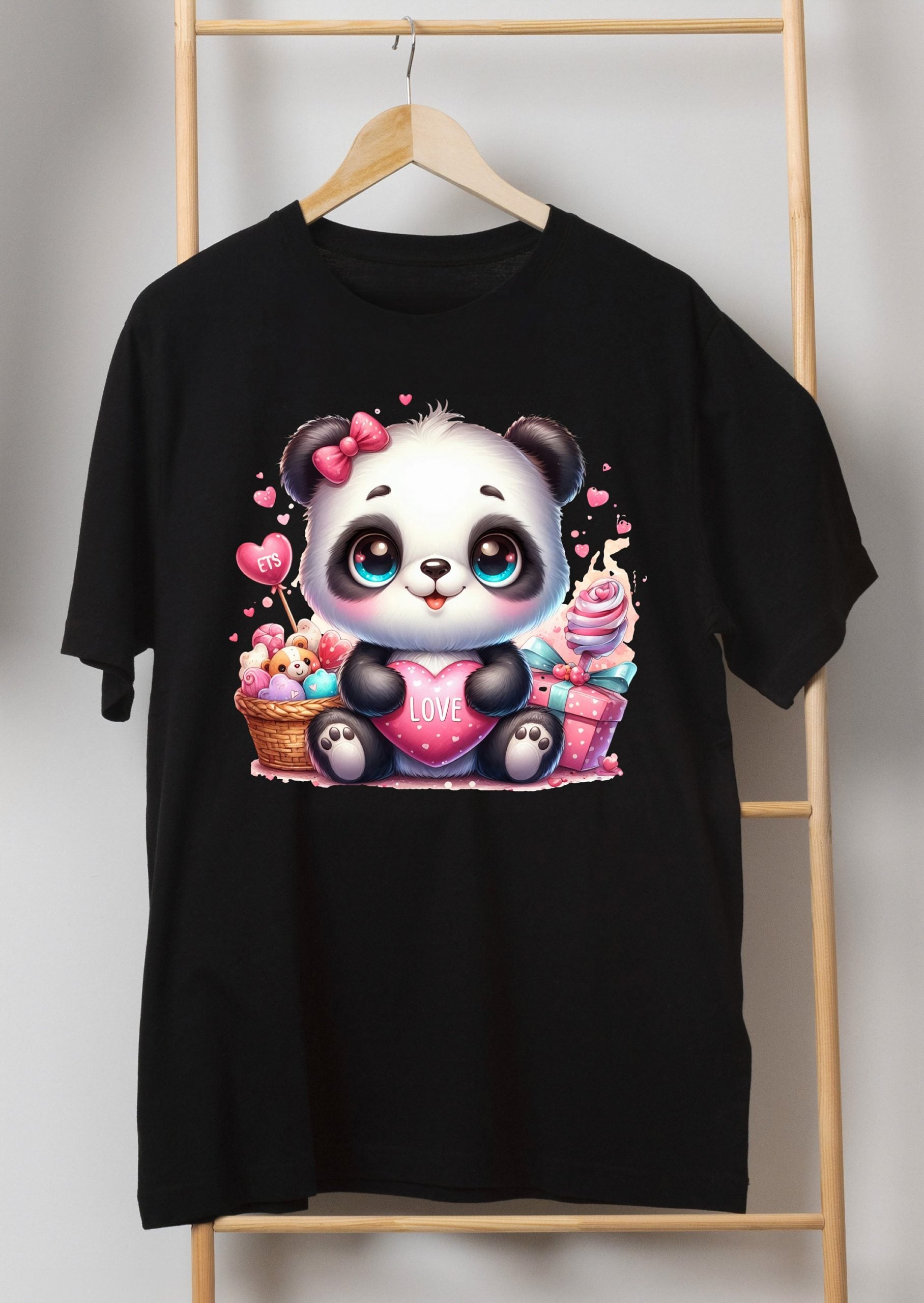 8 PNG Cute Panda Splash and Watercolor Digital design PNG file for sublimation – High Resolution -Instant Digital PNG Download