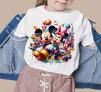 8 PNG Mickey Mouse and Minnie Splash and Watercolor Digital design PNG file for sublimation – High Resolution -Instant Digital PNG Download