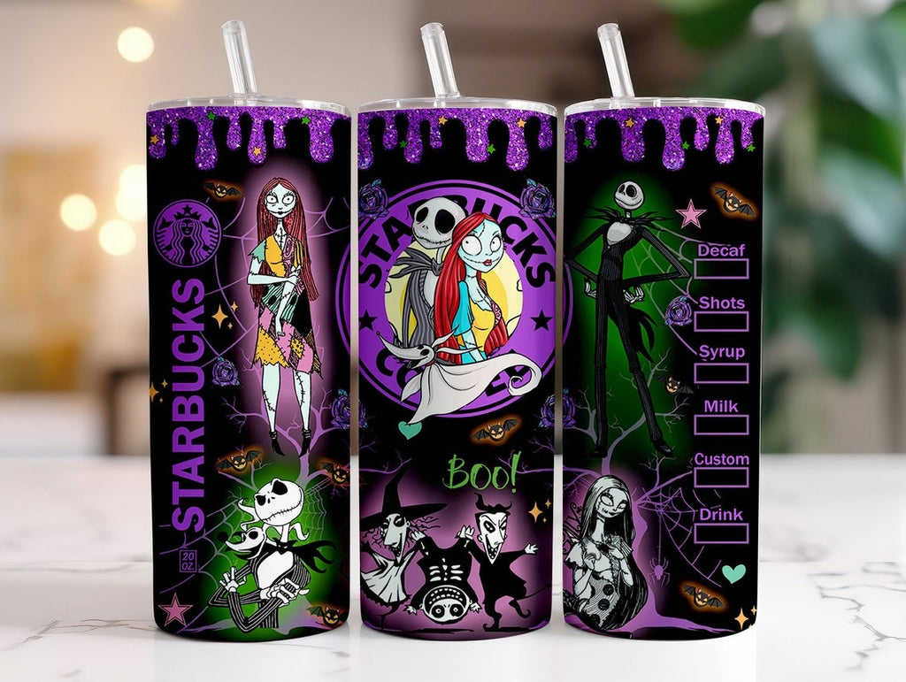 90+ The Nightmare Before Christmas Tumbler Wrap Bundle 2D-3D, Instant Download 20Oz Tumbler PNG Wraps Design, Digital 20Oz Skinny Tumbler