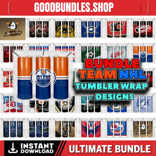 29 NHL Hockey Lover Designs Bundle Tumbler Wraps ,20 oz Skinny Tumbler Sublimation Design Digital Download PNG, Tumbler, Clip Art, Wall Art