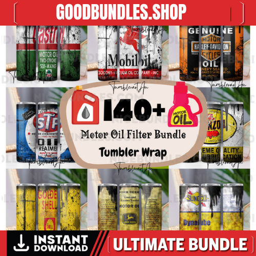 140+ Motor Oil Tumbler Wrap Bundle, Dirty Oil Tumbler, 10oz Dusty Metal Can, Motor craft Tumbler, Oil Filter Sublimation, Motor Oil Tumbler