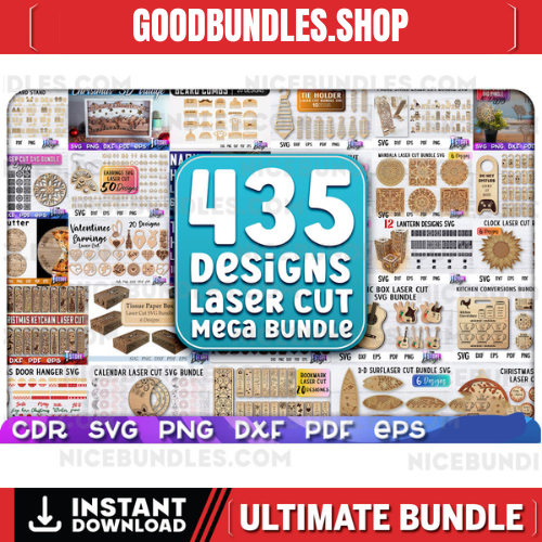 Laser Cut Mega Bundle SVG | CNC Files | Engraving SVG Desi