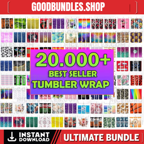 20000 Best Seller Tumbler Wrap Bundle, Ultimate Tumbler Wrap Bundle, design bundle for tumbler sublimation, Best Selling Tumbler Wrap