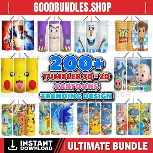 200+ Cartoon Tumbler Bundle, All Cartoons Character Sublimation, Stitch Tumbler, 90s Cartoon Tumbler, mario Tumbler PNG, Sublimations