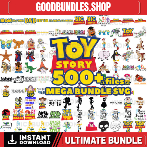 500+ Files Toy Story SVG Bundle, Woody Svg Files for Cricut, Toy Story Png, Buzz Lightyear Svg for Shirts, Toy Story Png