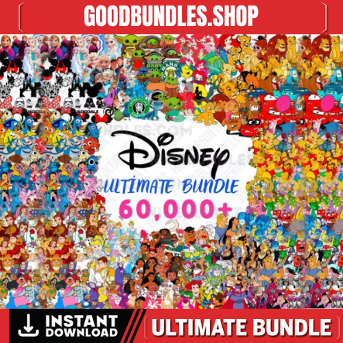 62000+ Mega Bundle LAYERED Cricut Files, All characters, Frozen, Moana, Ariel, Elsa, Stitch, Toy Story, Pooh PNG SVG Files Cricut Silhouette