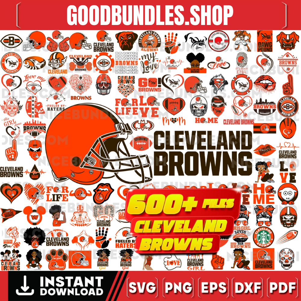 600 Files Cleveland Browns Team Bundle Svg, Cleveland Browns svg, NFL Teams svg, NFL Svg, Png, Dxf, Eps, Instant Download