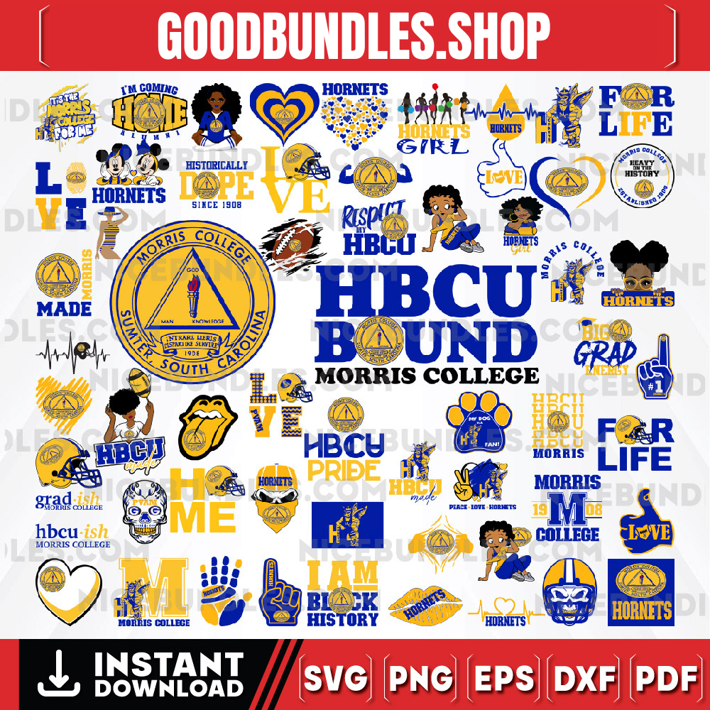 60 Files Morris College Team Bundles Svg, Morris College svg, HBCU Team svg, Mega Bundle, Designs, Cricut, Cutting File, Vector Clipart, Digital Download