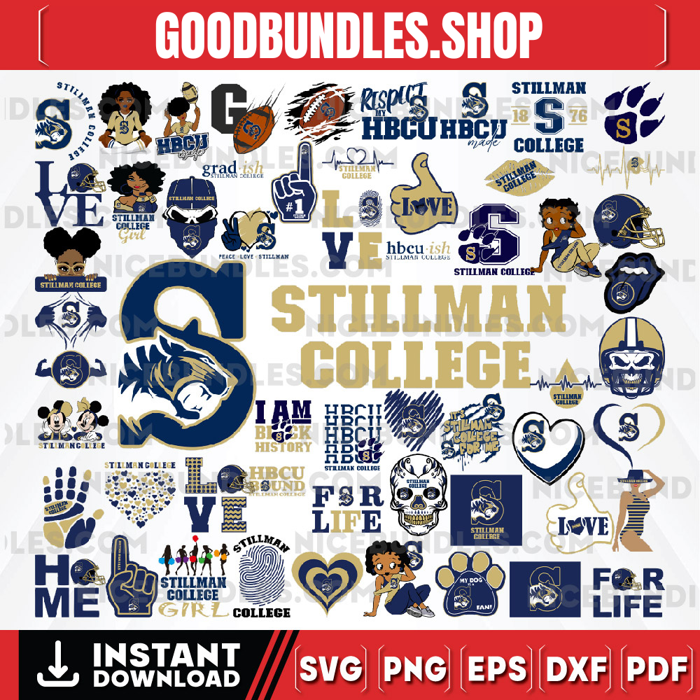 57 Files Stillman College Team Bundles Svg, Stillman College svg, HBCU Team svg, Mega Bundle, Designs, Cricut, Cutting File, Vector Clipart, Digital Download