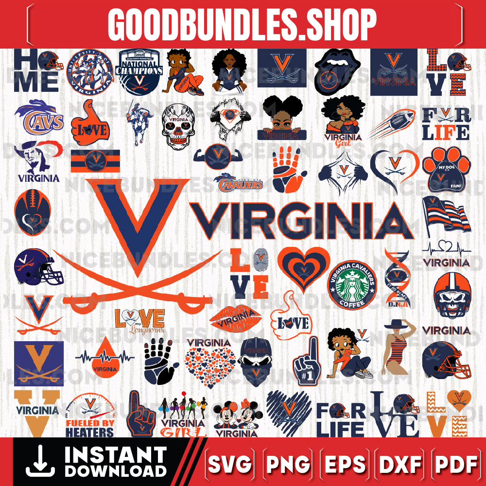 58 Files Virginia Cavaliers Team Bundle Svg, Virginia Cavaliers Svg, NCAA Teams svg, NCAA Svg, Png, Dxf, Eps, Instant Download