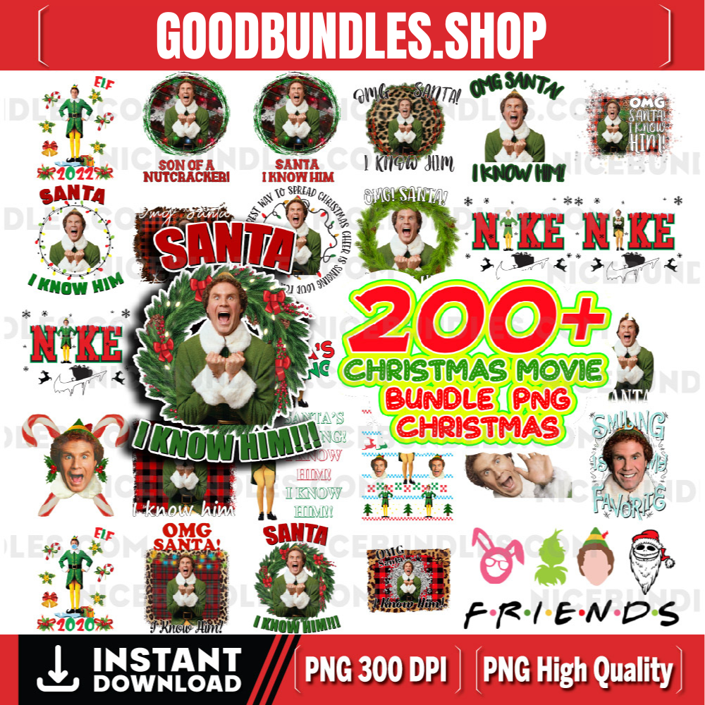 200+ Christmas Movie PNG, Buddy The Elfs Png, Christmas @Vacation Png,Home Alone Png, Grinchmas Png, Instant Download